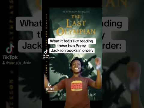 What it feels like reading these two Percy Jackson books: