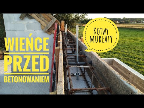 Budowa domu w nefrisach 2g2. Przed betonowaniem wieńców. Kotwy murłaty. #budowadomu