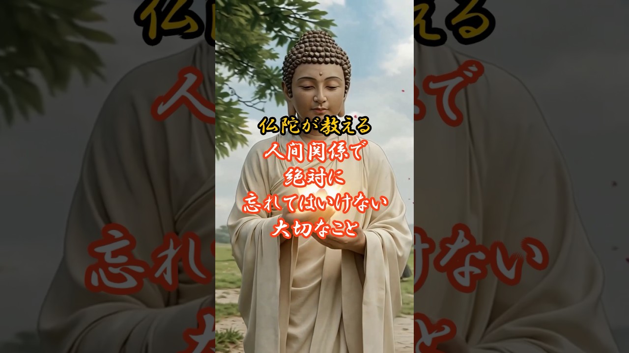 仏陀が教える、人間関係で絶対に忘れてはいけない「大切なこと」