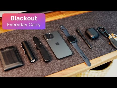 My BLACKOUT Everyday Carry | All Black EDC