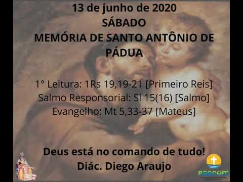 Reflexão da liturgia diária - 13/06/2020