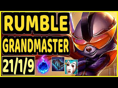 TRUKLAX (RUMBLE) - 21/1/9 KDA GAMEPLAY - EUW Ranked GRANDMASTER