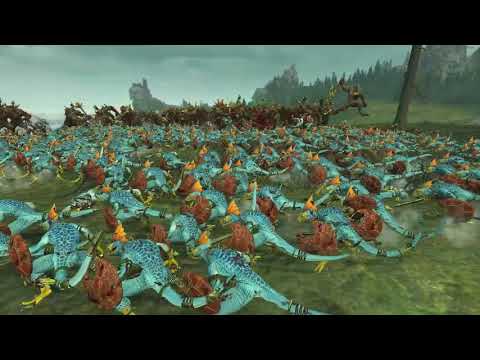 304 Crypt Horrors VS 3040 Skink Cohorts - Total War: Warhammer 2