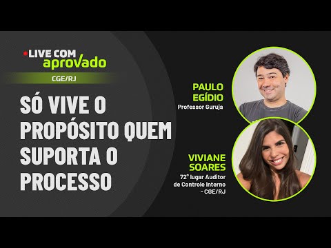 Live com Aprovada - Viviane Soares  - 72° lugar Auditor de Controle Interno CGE/RJ