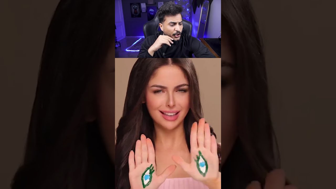 ترند غطيت شعري والوجه والبهري 😂!! الترند العراقي 