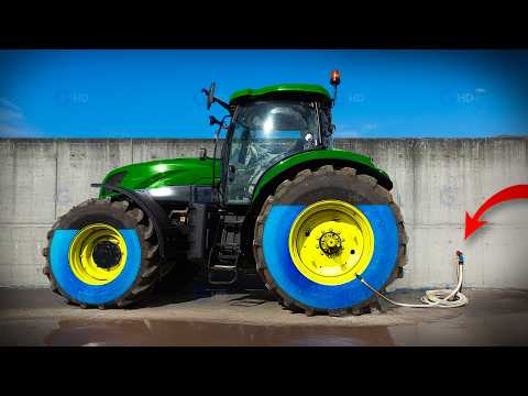 Perché riempiono le GOMME dei TRATTORI con l’ACQUA?