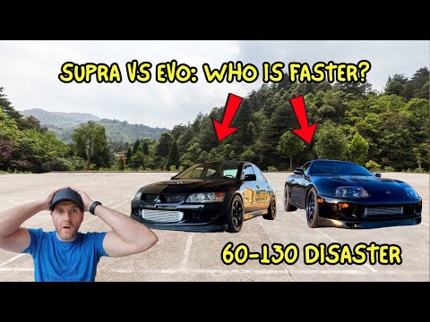 Supra vs Evo - Which Is Faster? (We Tried… Kinda)