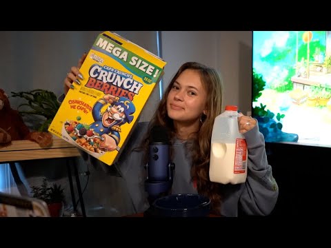 ASMR | Eat Cap'n Crunch w/ me + Rambling (mukbang, whispers)