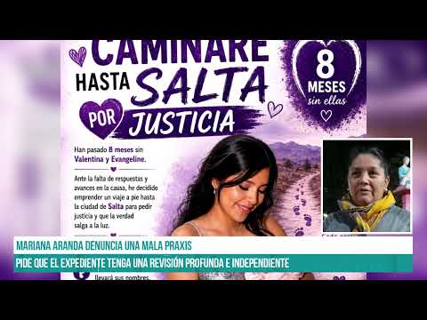 SALTA - Viene Caminando desde Gral. Mosconi. Pide justicia por la muerte de su hija y su nieta