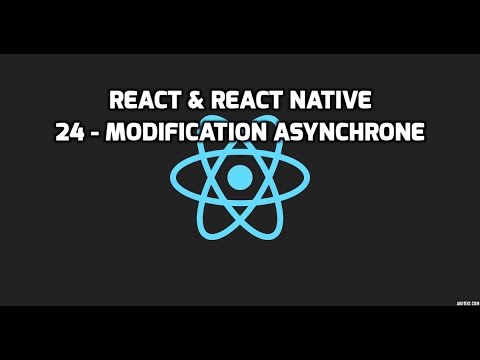 Formation React React Native 24 Modification asynchrone du state