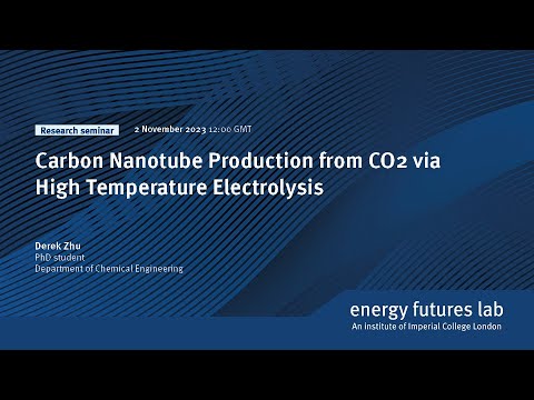 Carbon Nanotube Production from CO2 via High Temperature Electrolysis