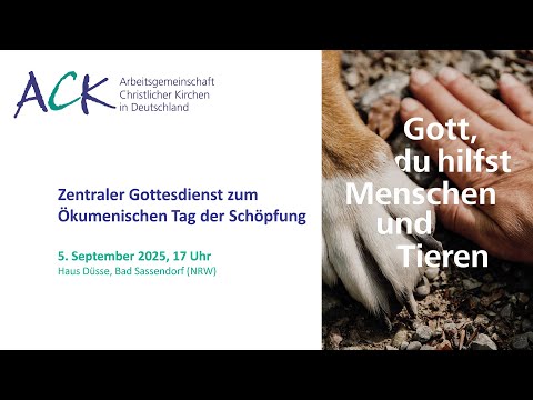 Zentraler Gottesdienst zum Ökumenischen Tag der Schöpfung