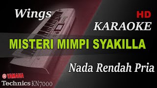 Download lagu WINGS - MISTERI MIMPI SYAKILLA ( NADA RENDAH PRIA ) || KARAOKE mp3