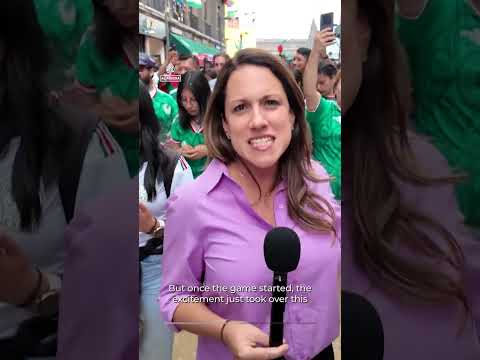 Mexico fans celebrate World Cup opening win