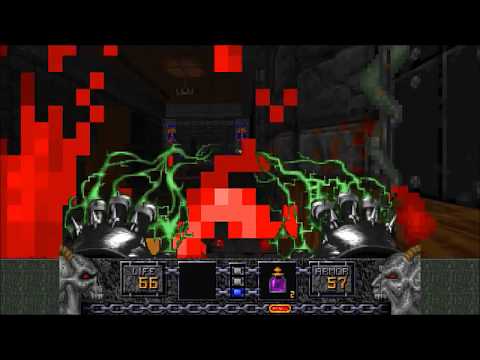 Heretic Masters of Chaos e1m1 black plague MAX run in 2:07