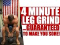 Absolutely BRUTAL Kettlebell Leg Workout Only Takes 4 Minutes | Chandler Marchman