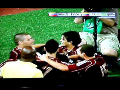 Venezuela vs Colombia, Gol Oswaldo Vizcarrondo 12-08-2009