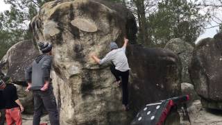 Message in a Bottle w/ Arete (6A) - 95.2 Fontainebleau