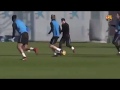 Messi destroying ter Stegen in training