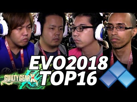 EVO 2018 GUILTY GEAR Xrd R2 TOP16 (TIMESTAMP) Nage Omito Kazunoko Machabo DaruIno Fab Kizzie KViper