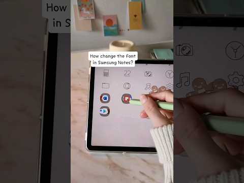 SAMSUNG NOTES TUTORIAL 🌞 how to Change Font #shorts
