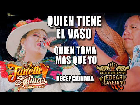 Janeth Salinas & Edgar Cayetano "Quién tiene el vaso - Quién toma más que yo" Local Huaralino