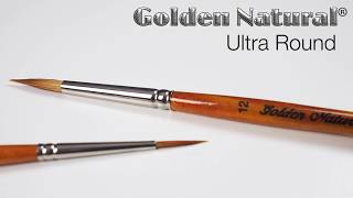 SILVER BRUSH GOLDEN NATURAL ULTRA ROUND PINSEL KURZER STIEL SERIE 2031S