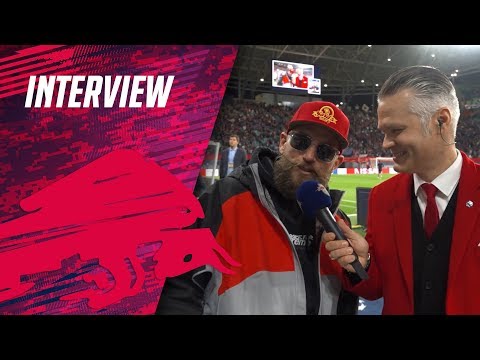 MC Fitti im Stadioninterview zum RB Leipzig-Heimspiel vs. Olympique Lyon