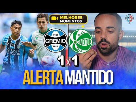 🔵⚫️ Grêmio 1x1 Juventude: Empate justo | Trabalho de Castro precisa aparecer | Teve boas notícias...