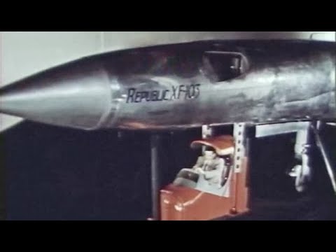F-103 supersonic escape capsule - Stock Footage