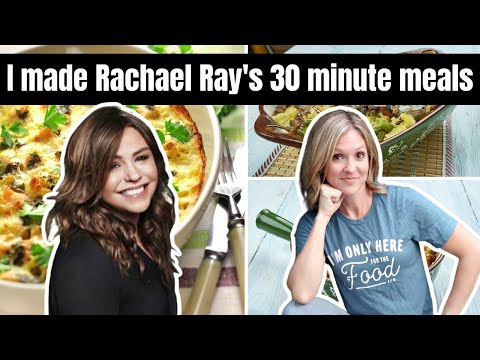 I MADE RACHEL RAY'S MOST POPULAR 30 MINUTE MEALS | FRUGAL FIT MOM