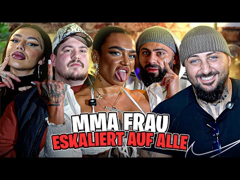 FRANKFURT ‼️ KOMM ZUM DINNER MMA FIGHTER'IN ESKALIERT 😱