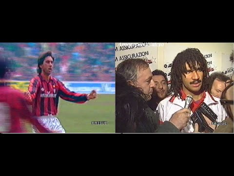 Milan-Juventus 2-0 ANCELOTTI, GULLIT  14ª giornata Andata 30-12-1990