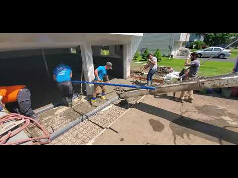 Installing Our Patented Waterproofing and Foundation Support Systems - Cornwall On Hudson, NY
