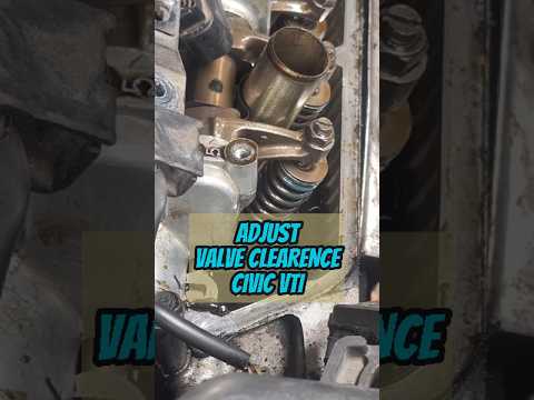 ADJUST VALVE CLEARENCE #hondacivic #honda #valve #clearence #adjustment  #automobile #mechanic