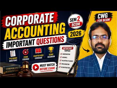 Corporate Accounting Syllabus 2026 BCOM BBA Semster 2 CWG for BCOM