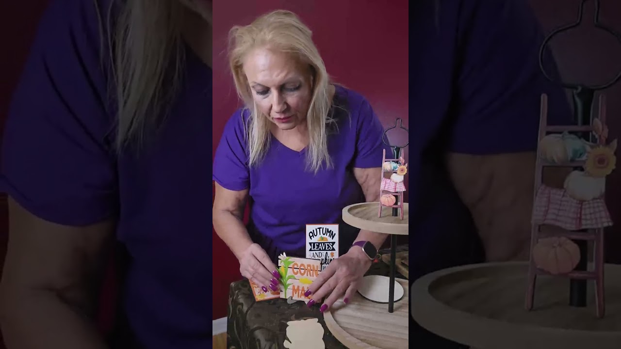 15 Pcs Fall Tiered Tray Decorations 🍁 | Thanksgiving Tabletop Décor Ideas