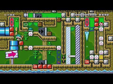 Tricky Forest: one screen puzzle by Davok - Super Mario Maker 2 - No Commentary 1bv