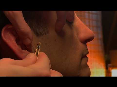 Ear Seeding + Acupressure - The 10 “Master” Auricular Points⚡️ [Real Person ASMR] ft.Tom 👂🧡