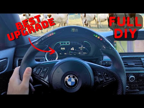 The Best Custom DIGITAL Gauge Cluster (BMW E60, E90, E82, E46+) - Full DIY