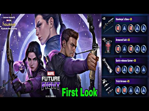 Hawkeye Update First Look And Discussion On Characters Build - Marvel Future Fight