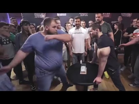 Guy with Fake Muscles GETS DESTROYED by Slap Champion