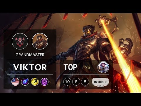 Viktor Top vs Fiora - NA Grandmaster Patch 10.2