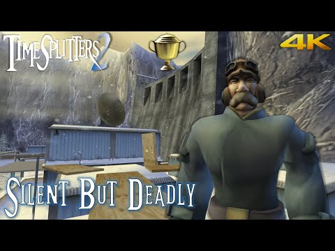 TimeSplitters 2 Challenges - Silent But Deadly - Gold - Walkthrough (4K)
