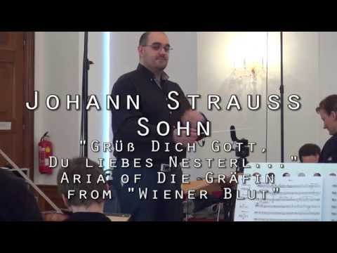 J. Strauss: "Grüß Dich Gott, du liebes Nesterl" [cond. Bernhard Eder] Katrin Targo, Soprano