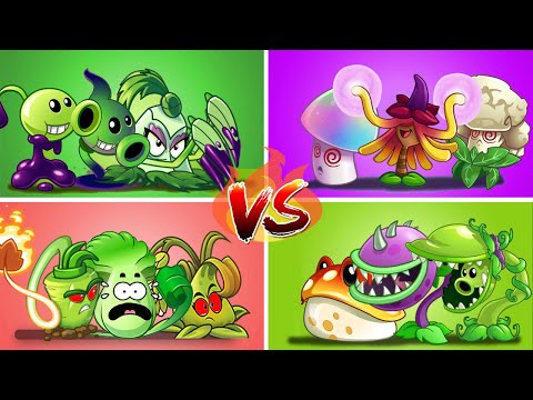 Team Plants Vs Team Zombies - Which Team Plant's Best? - PvZ 2 Tournament
