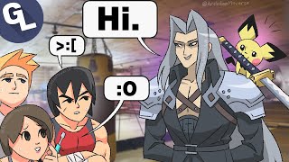 Sephiroth meets the Mii Fighters