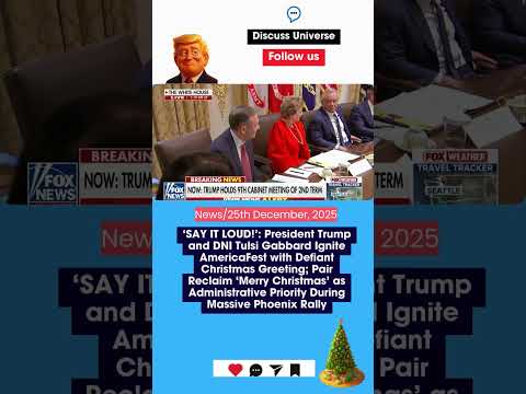 President Trump and DNI Tulsi Gabbard Ignite AmericaFest with Defiant Christmas Greeting | DISCUSS