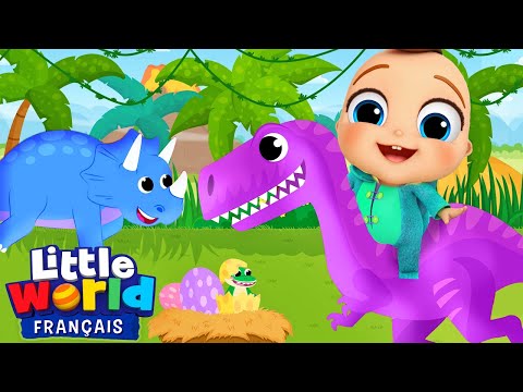 Mes amis les dinosaures | Comptines pour les Tout-Petits | Little World Français
