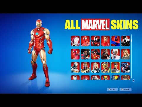 Fortnite All Marvel Skins (96 Outfits)